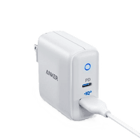 Anker PowerPort PD+2 | Dual Port 33W USB Wall Charger | PowerIQ Technology | Foldable Plug | Compatible with iPhone 15/14/13/12/11 | iPad | Samsung S Series & More